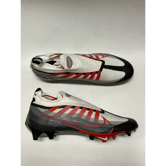 Nike Vapor Edge Elite 360 Flyknit Red White Football Cleats DQ3558-061 Size 16